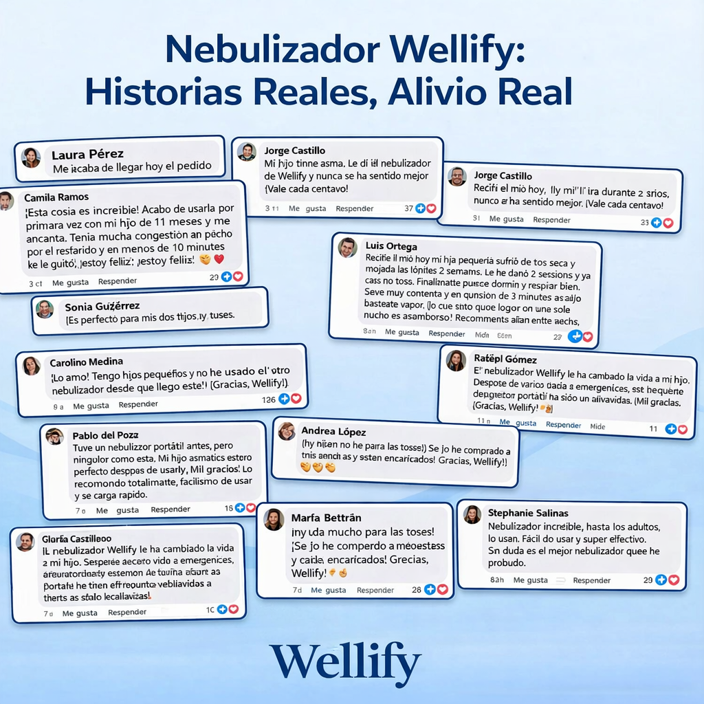 Nebulizador portátil de malla Wellify™