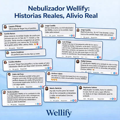Nebulizador portátil de malla Wellify™