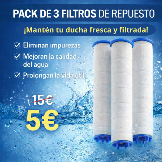 AquaSense™ Refill Pack · 3 Filtros